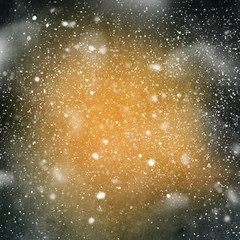 Christmas New Year Background Snowfall Square