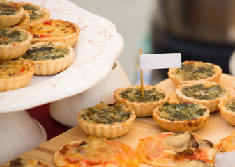 Baked Pie Spinach with Cheese in Banquete