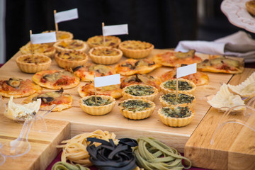 Baked Pie Spinach with Cheese in Banquete