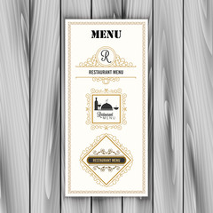 Restaurant menu banner. Vector illustration. Template for menu design