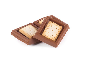 Chocolate bar and cookies