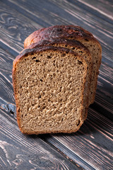 Whole grain bread close up
