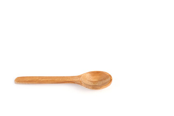 Wood spoon isolated