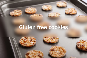 Gluten free cookies concept