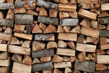 Chopped wood background