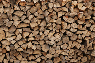 Chopped wood background