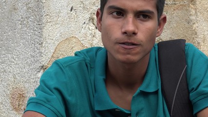 Fototapeta premium Teen Student Upset And Irate