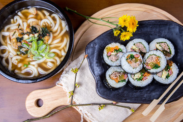 Korean food (tuna) Kimbab