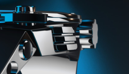 Fototapeta premium Smart watch on various material and background, 3d render