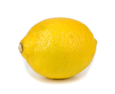 lemon on white background
