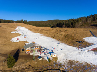 Schneemangel wenig Schnee