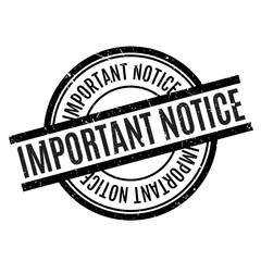 Important Notice rubber stamp