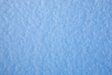 The natural texture of the snow, covered with crystals of frost