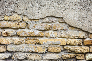 Dirty old brick wall background