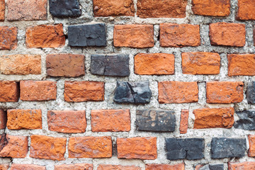 Dirty old brick wall background