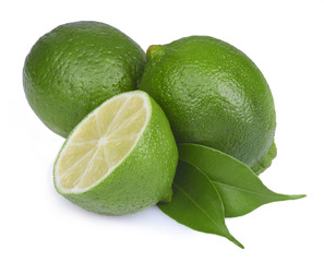 Fototapeta na wymiar fresh lime isolated