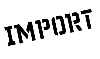 Import rubber stamp