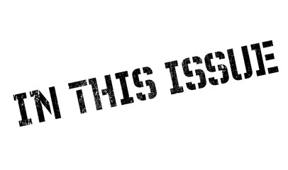 In This Issue rubber stamp