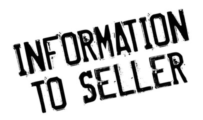 Information To Seller rubber stamp