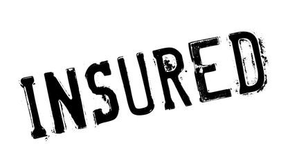 Fototapeta premium Insured rubber stamp