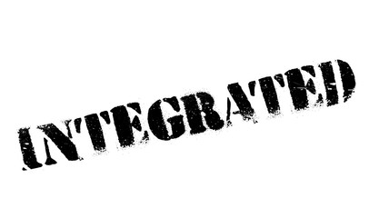 Integrated rubber stamp