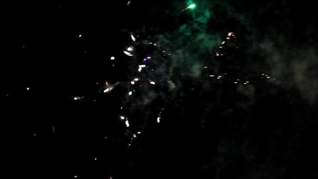 fireworks background with sound in the night
 