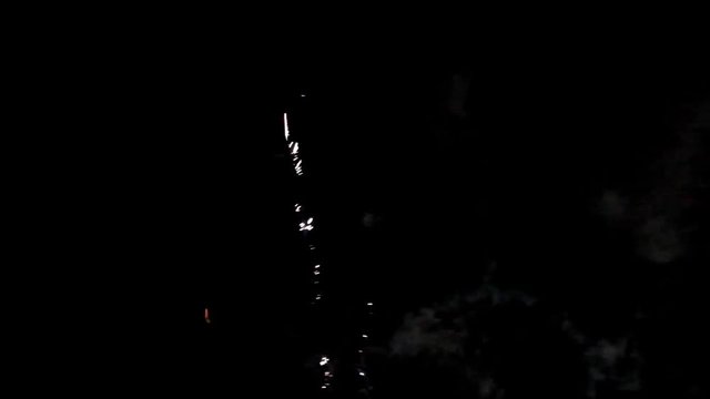 fireworks background with sound in the night
 