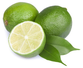 fresh lime isolated