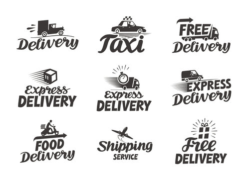 Express delivery service logo. Vector icon or symbol