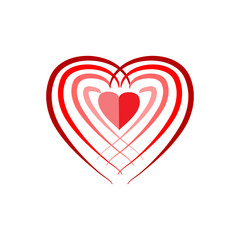 Heart color around red heart