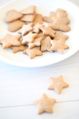 Gingerbread cookie stars