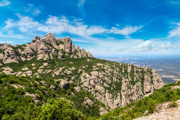Montserrat mountains in Spain