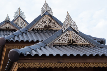 Gable of house in Thailand