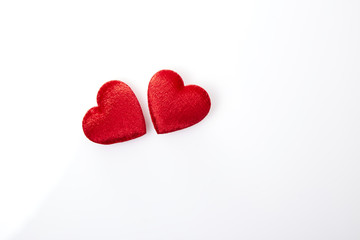 Two red hearts
