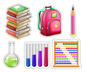 Set of educational equipments