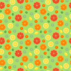 Fruits orange seamless patterns 