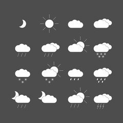 Obraz premium weather icons