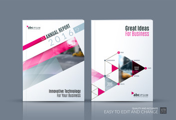 Business vector. Brochure template layout, cover design annual r