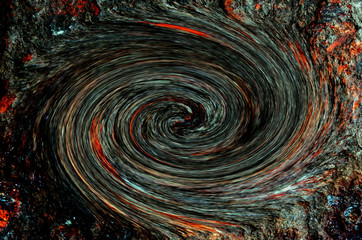 Multicolored hypnotic swirl of spiral fractal art design background