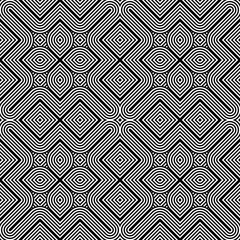 Design seamless monochrome geometric pattern