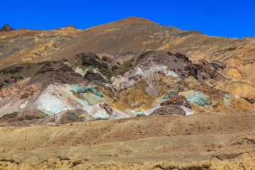 Colorful geological in Death Valley.