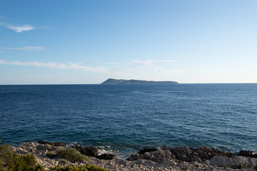 Bisevo island in the Adriatic sea