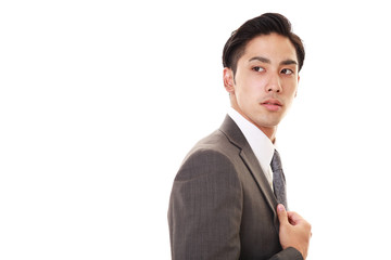 笑顔のビジネスマン
