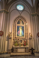One of the side altars inside the Guayaquil Cathedral, Ecuador