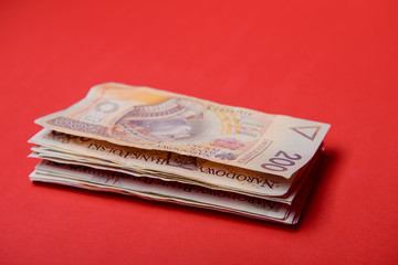 Polish zloty in notes and coins