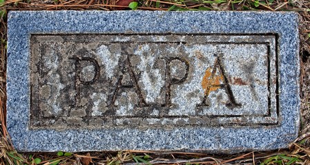 Tomball, TX USA - Dec. 27, 2016  -  This cemetery is a TX Landmark and was open in 1873.  There are four grave marker that read PAPA, MAMA, FATHER & Mother.  There was no dates or names.