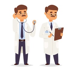 Doctor character vector isolated
