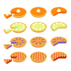 Classic pies set © sudowoodo