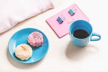 Light easy lunch in pink