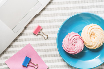 Adorable tasty cupcakes for break